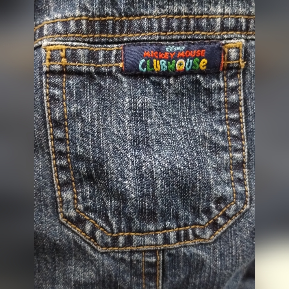 Disney Store Mickey Mouse Clubhouse denim Jean jacket 4T Donald duck Goofy - Picture 7 of 16